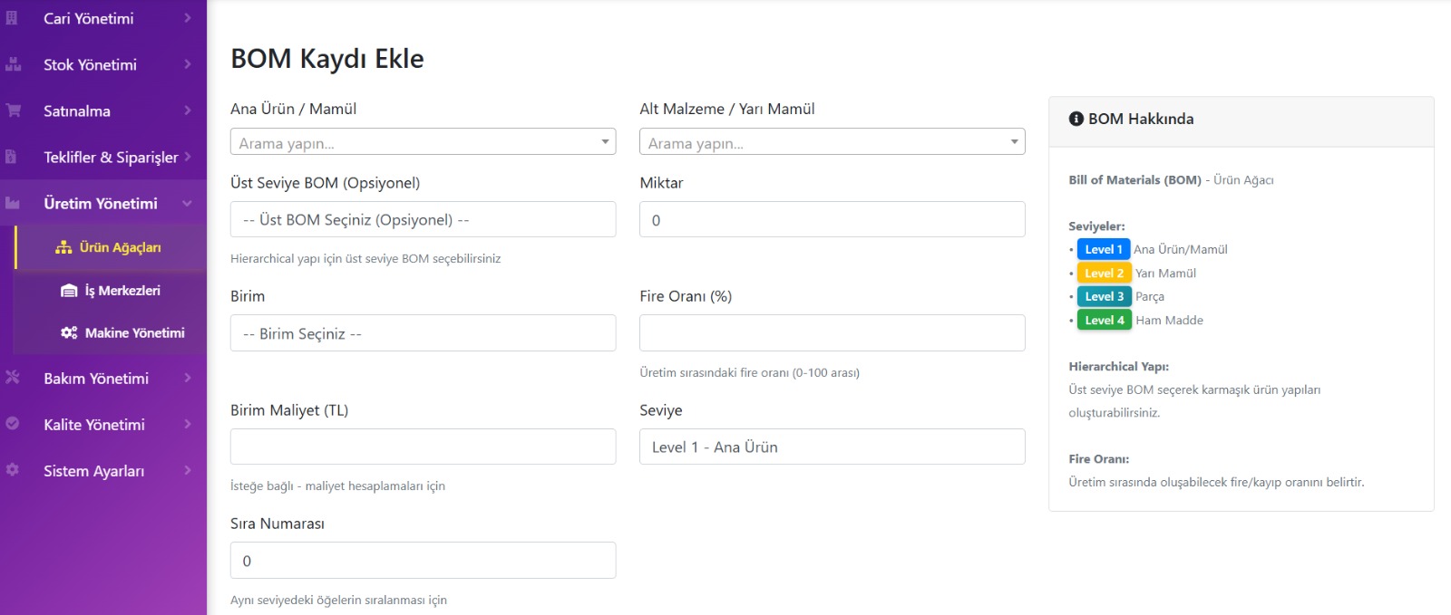 ERP - Finans ve Cari